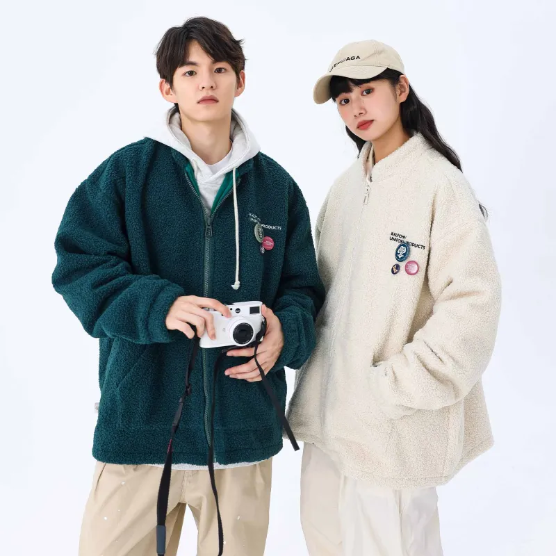 KXLFCHN Loose Fit Thickened Jacket Unisex-18