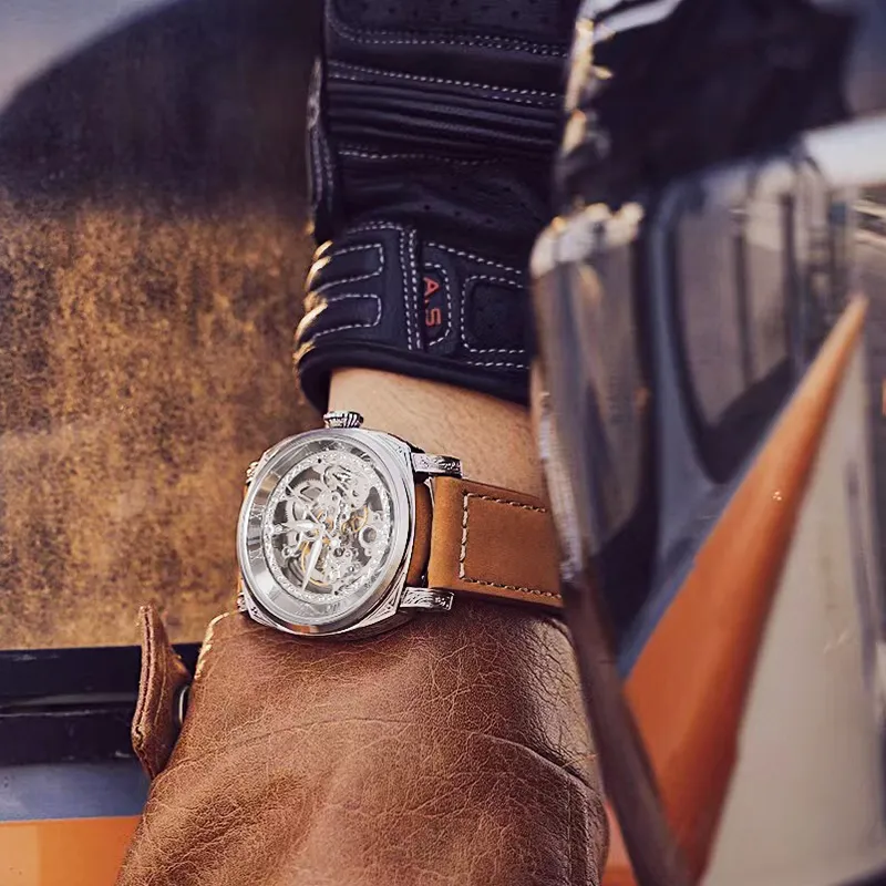 VRQ God Series Automatic Mechanical Movement Watch Men's Watches Cut Out Dial-3