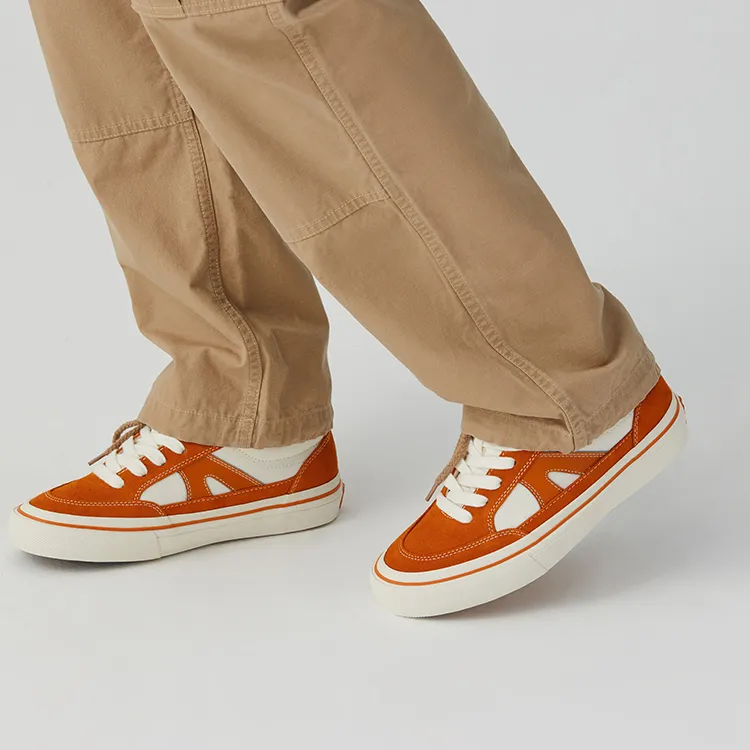 Vision Street Wear Stick Low Top Skateboard Shoes Unisex Mandarin Orange-7