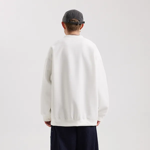 MEIPIN TANG Crew Neck Loose Fit Sweatshirt Unisex-12