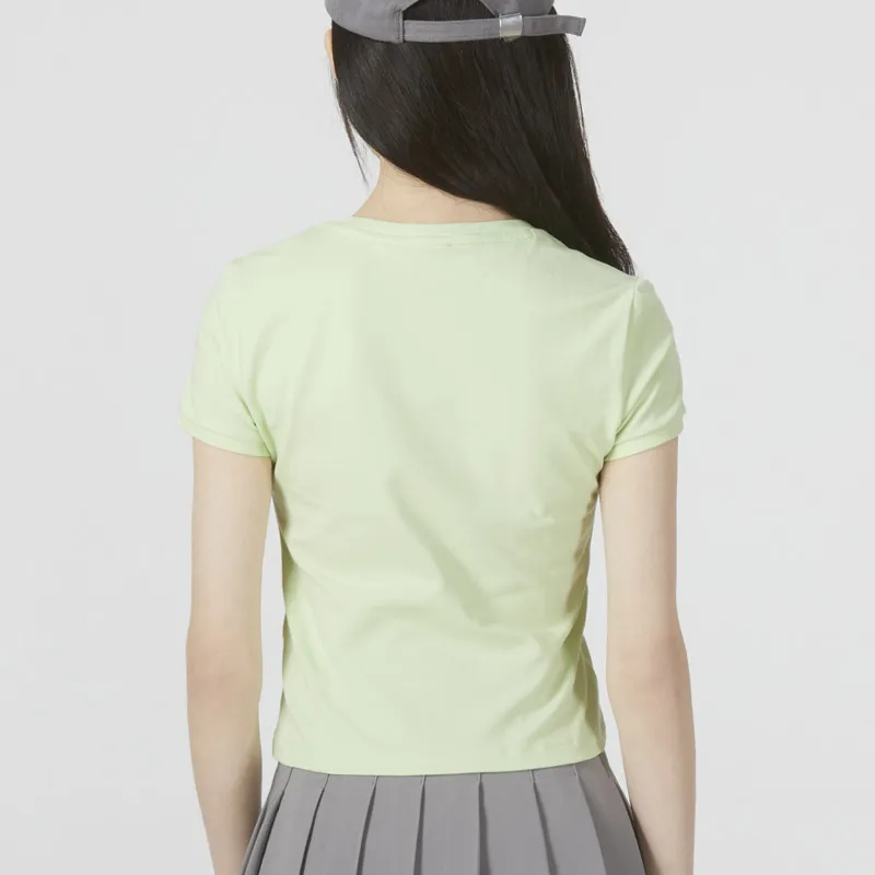 PUMA Mercedes Crop Tops Women's Light Green-3