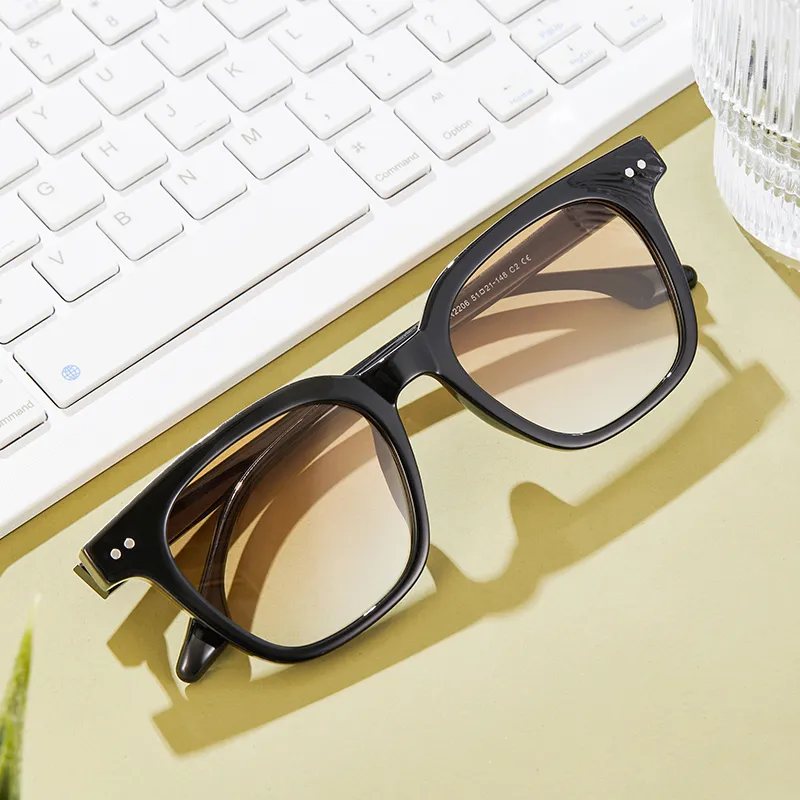 MUYKUY TR90 Square Sunglasses Unisex-19