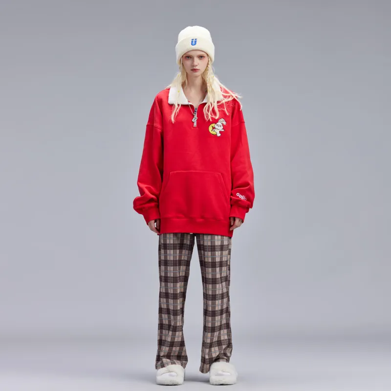 Guuka Sweatshirts Unisex Red-3