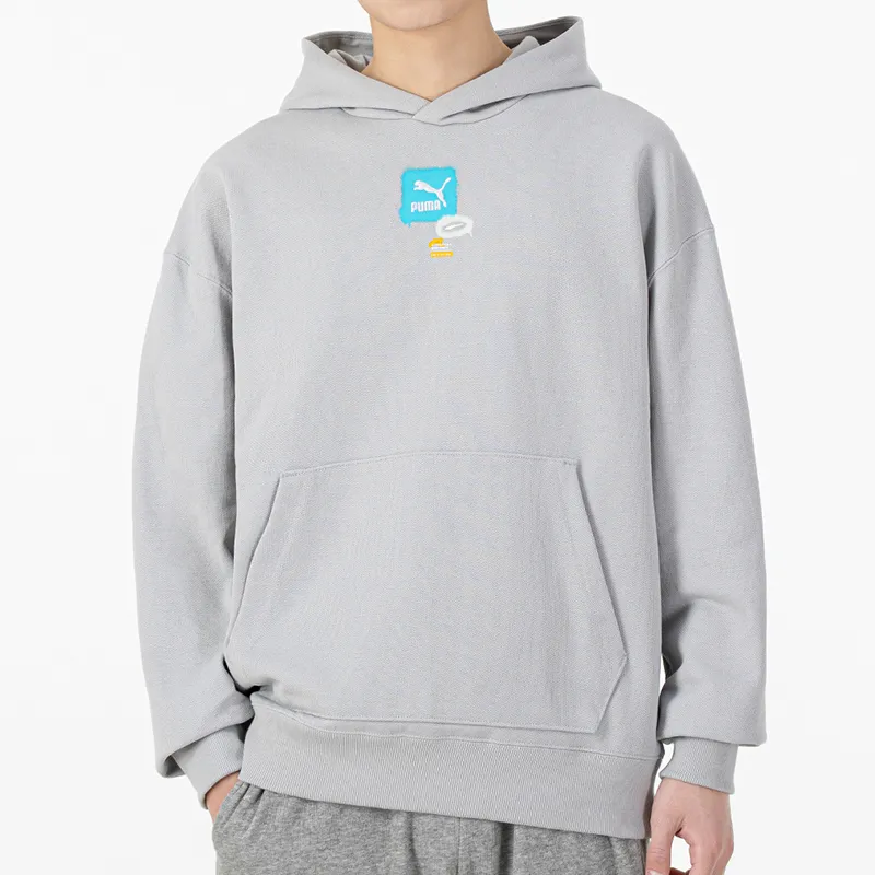 PUMA Sweatshirts Men Light Gray-2