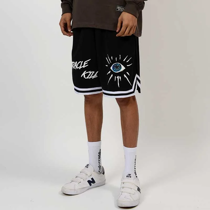 MIRACLE KILL Casual Shorts Unisex Black-5