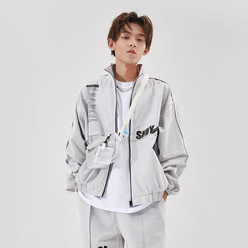 GUKUUL Loose Fit Jacket Unisex White-2