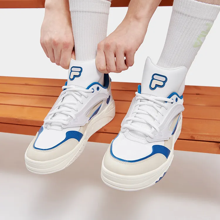 FILA FUSION Classic Basketball Shoes 'White Blue'-5
