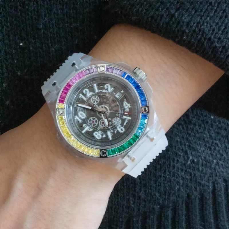 HANBORO Automatic Mechanical Movement Watch Unisex Mother-of-Pearl Color Watch Dial HBR982-CB-9