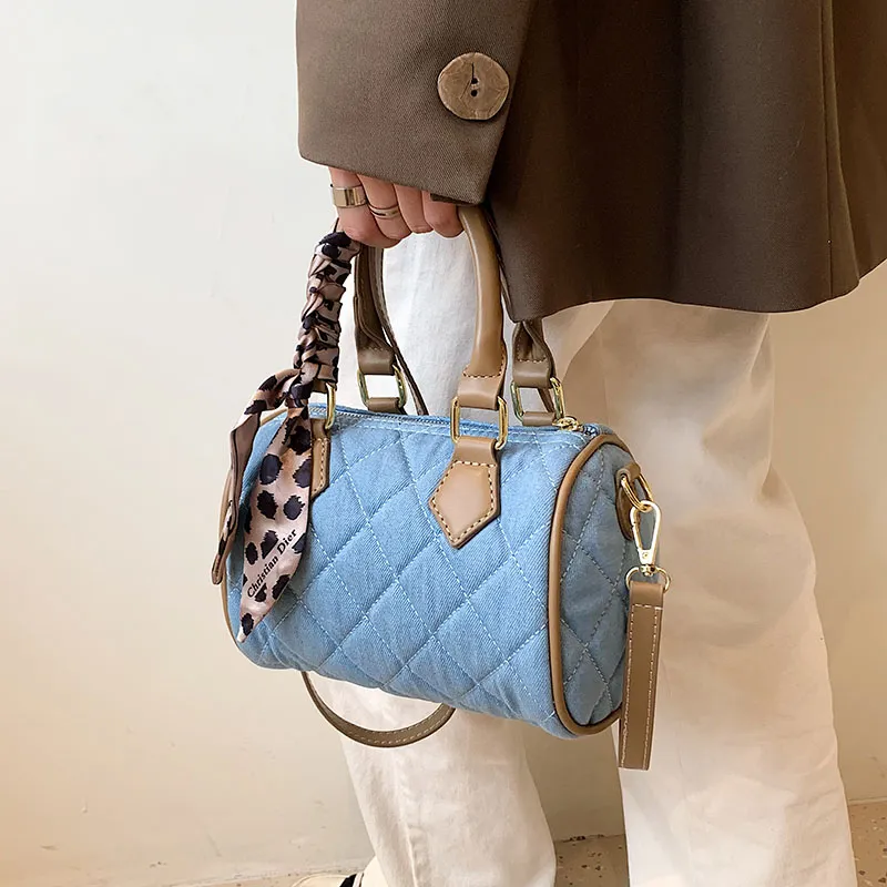 JANE KLAIN Denim Handbags Shoulder Bag Crossbody Bag Regular Women's Blue-2