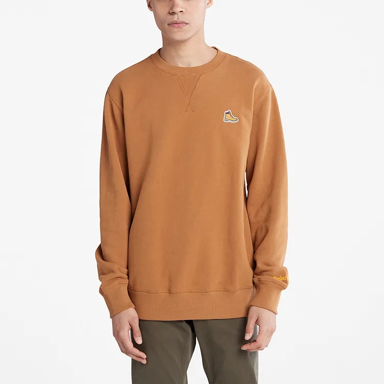 Timberland Men's Logo Crew Neck Sweatshirt Rubber-3