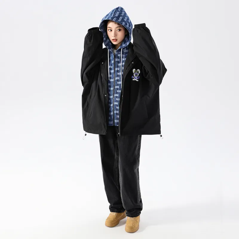 CBCD Loose Fit Mock Two-Piece Jacket Unisex-2