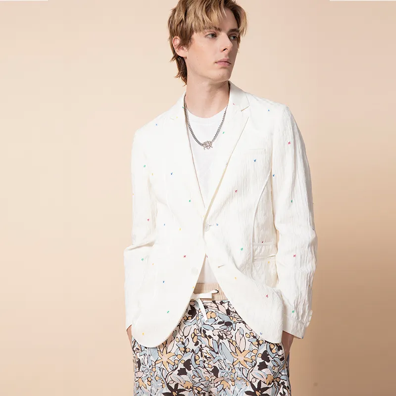 RARE Business Suit Coat Men's White-2
