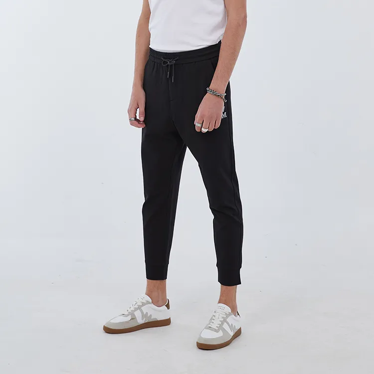 DAVID NAMAN FW22 Thickened Casual Pants Men's Black-5