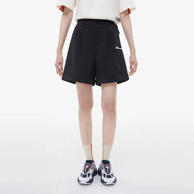 FILA FUSION FILA X FACETASM Casual Shorts Women's Elegant Black-2