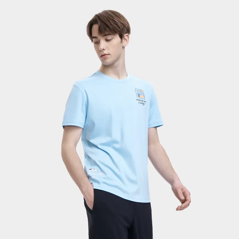 FILA T Shirt Men's Tiffany Blue-4