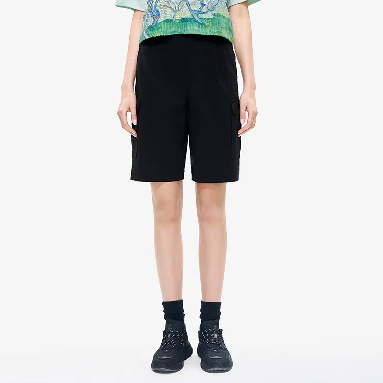 FILA Vincent Van Gogh Casual Shorts Women's Jet Black-3