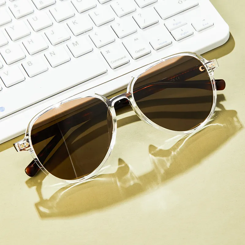 MUYKUY TR90 Aviator Sunglasses Unisex-9