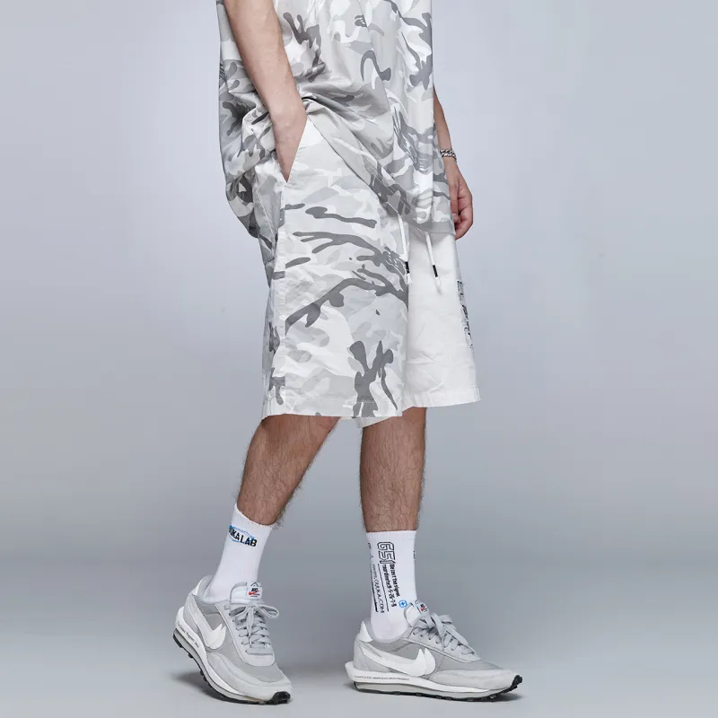 Guuka Casual Shorts Men White-7