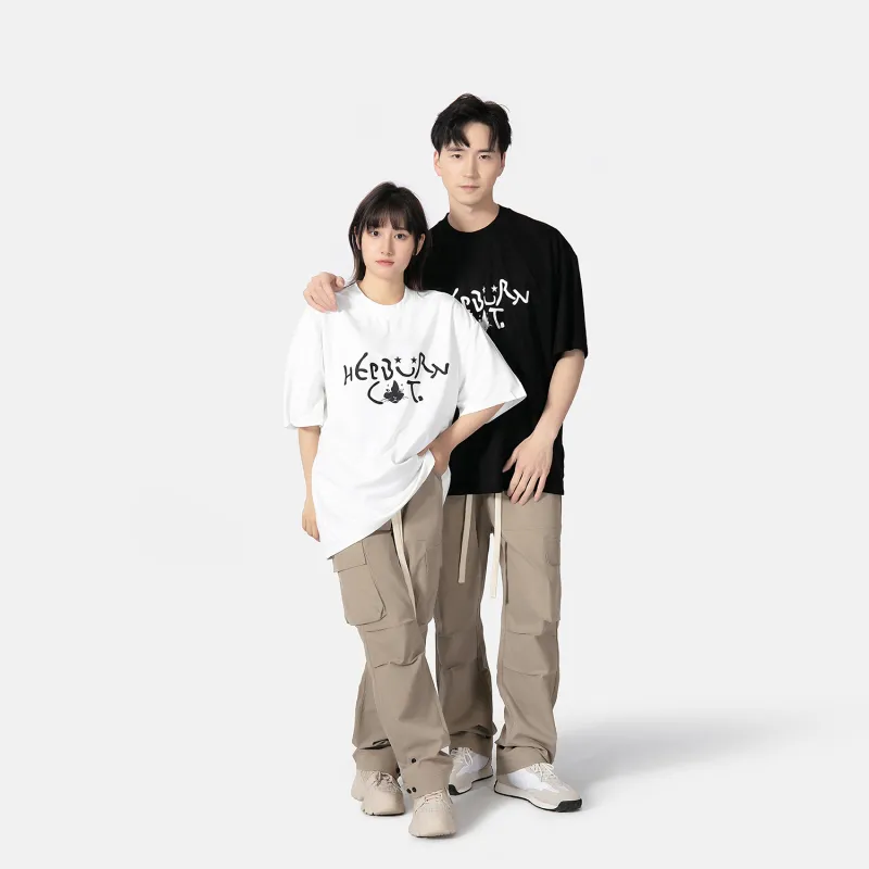 Hepburn Cat T-Shirts Unisex-12