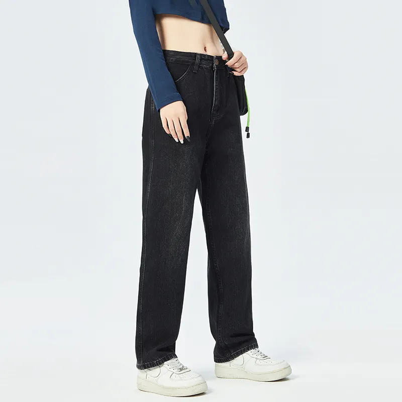 SCRM Straight Jeans Unisex Black Gray Color-4