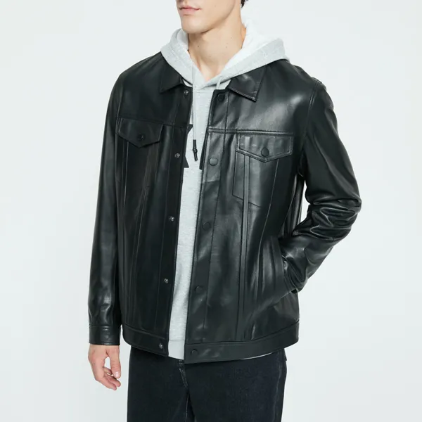 DKNY FW22 Thickened Jacket Men's Black-3