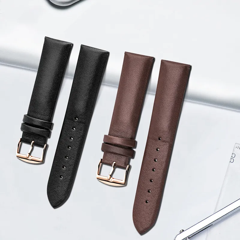 ZHISHENG Dw Tissot, Omega, Casio, CK Compatibility Watch Band 18mm Interface Width Genuine Leather Material-2