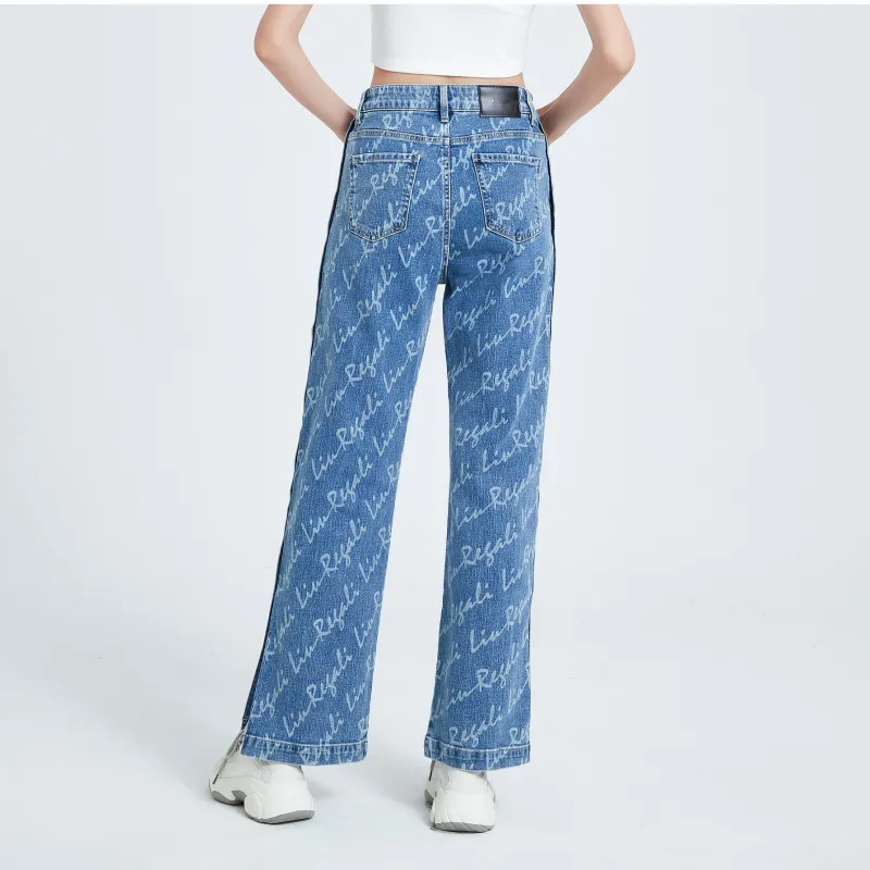 LIUREGALI Jeans Women's Sky Blue-5