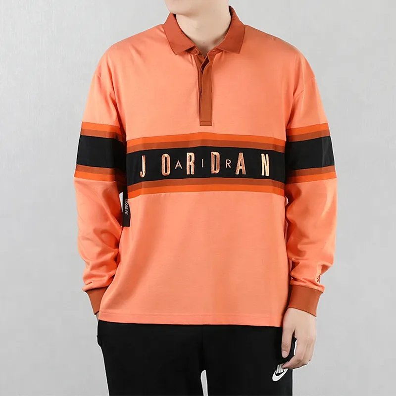 Jordan Polo Shirts Men Orange-2