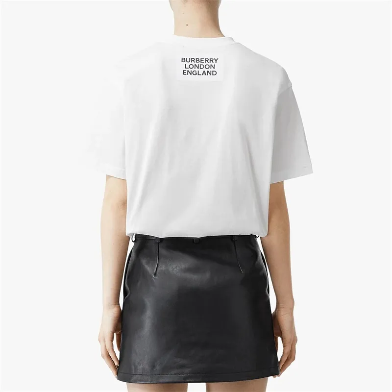 Burberry Women'ss Montage Print T shirt White-2