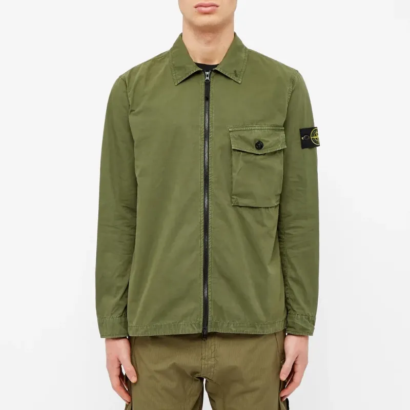STONE ISLAND Jackets Men Olive Green-2