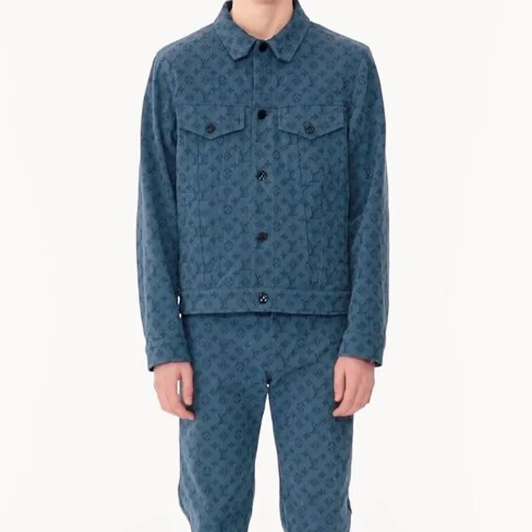 LOUIS VUITTON Denim Jacket Men's Blue-3
