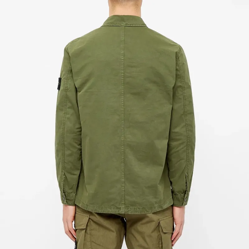 STONE ISLAND Jackets Men Olive Green-1