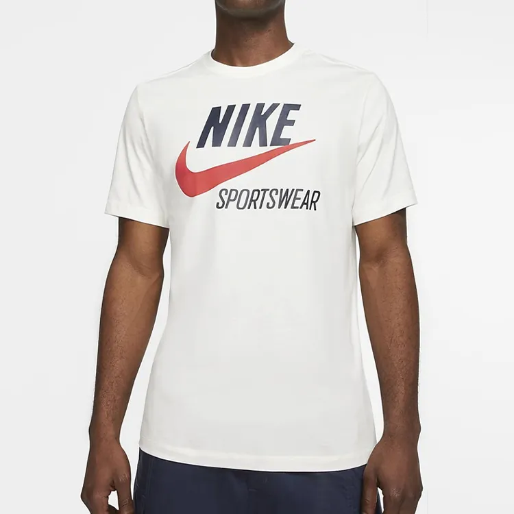 Nike T Shirts Men White-2
