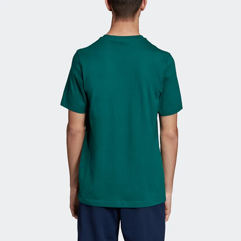 Adidas Originals Set in Sleeve T Shirt Men's Elegant Green-4