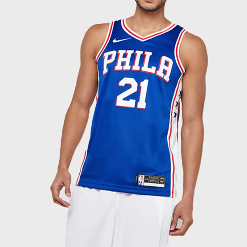 Nike Basketball Jerseys Men's Blue-2