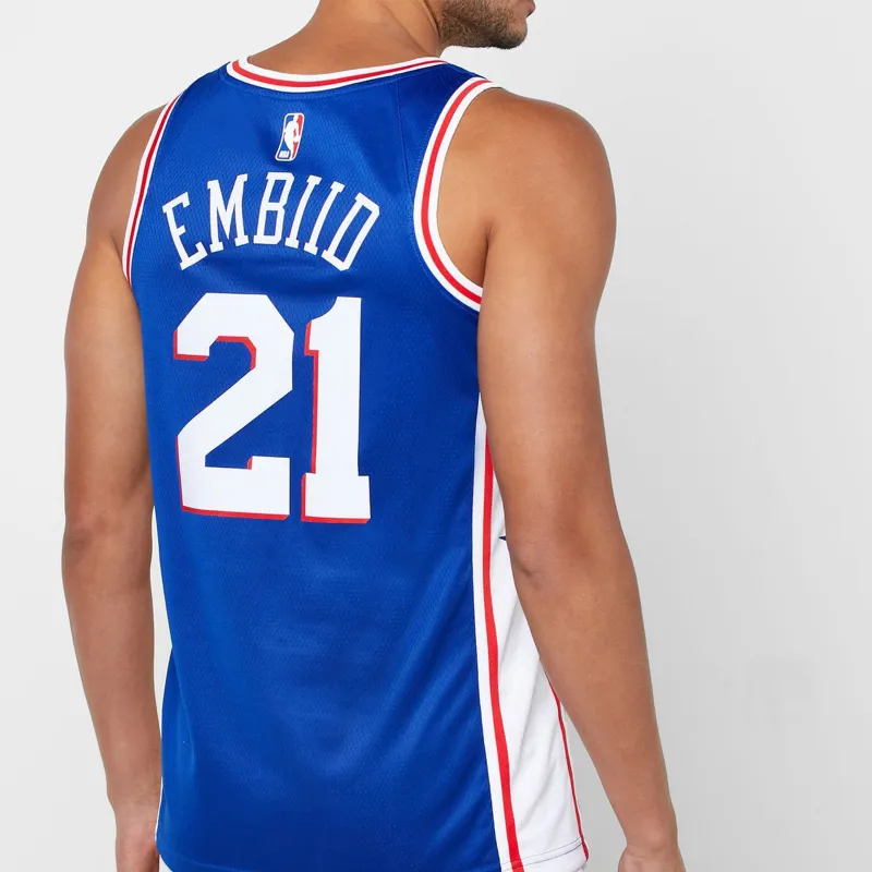 Nike Basketball Jerseys Men's Blue-5