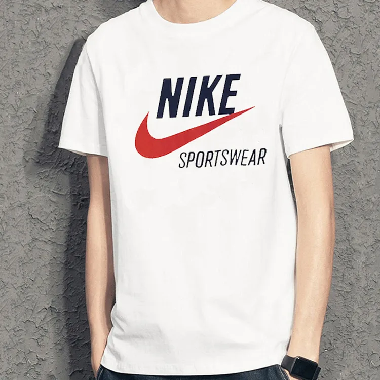 Nike T Shirts Men White-3