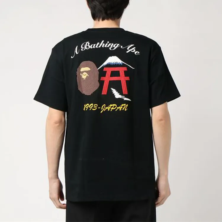 Bape Embroidery Style Japan Culture Tee-4