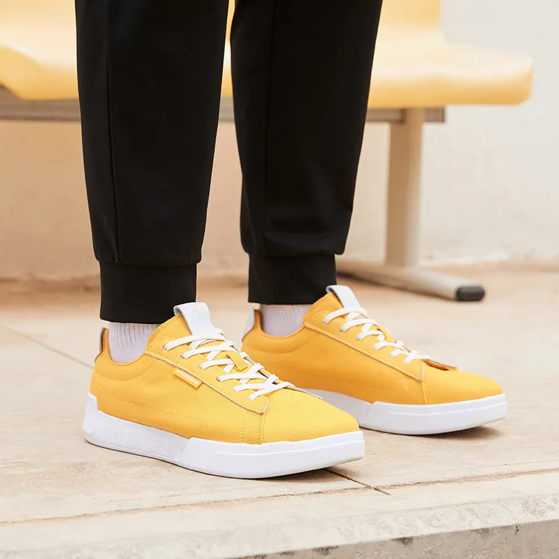 PEAK State Pole Midsummer Low Top Skateboard Shoes Men's Dark Orange Yellow-6