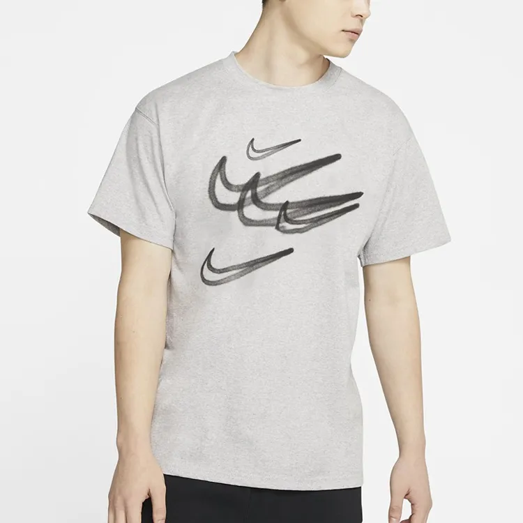 Nike Set in Sleeve T Shirt Men's Light Gray-3