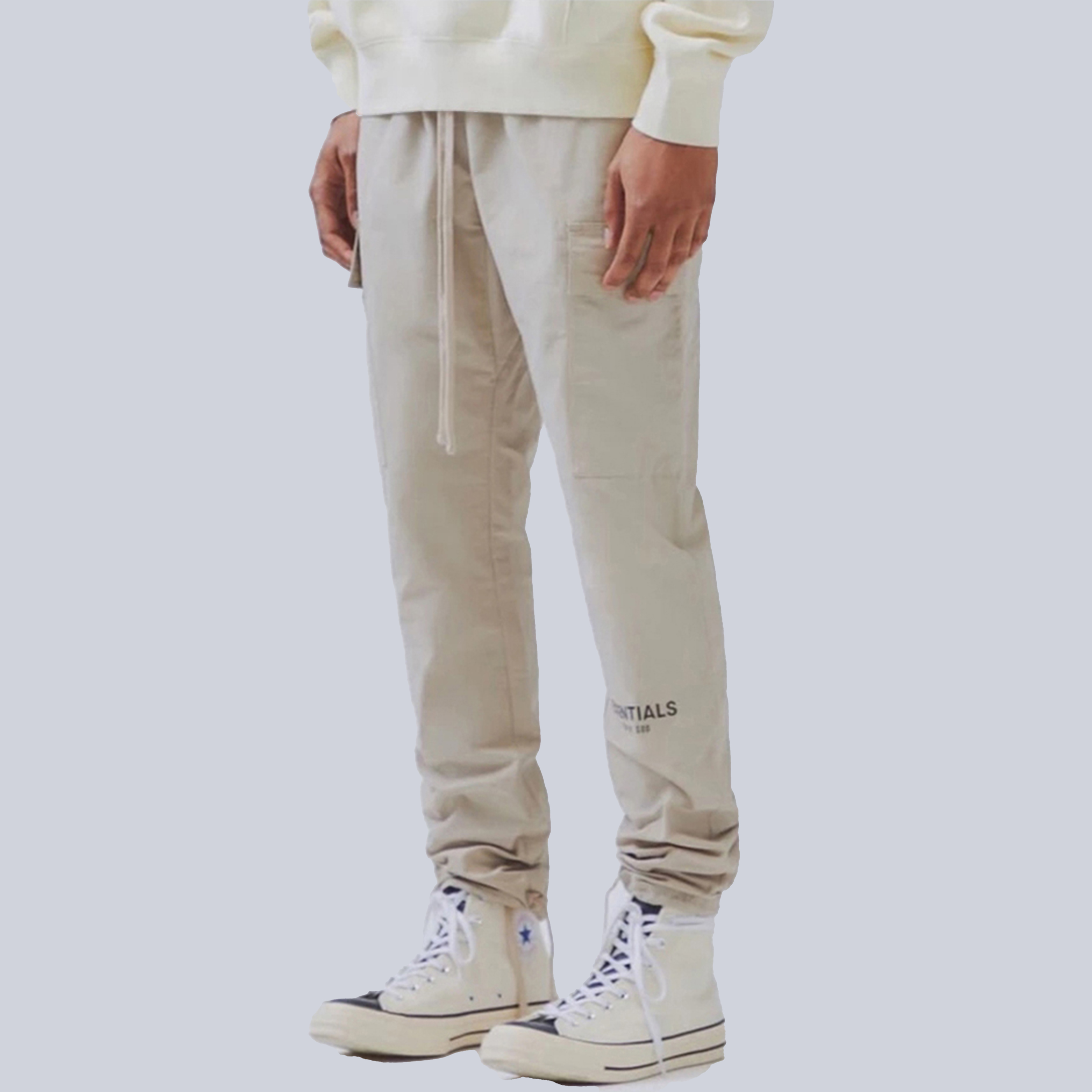 Fear of God Essentials Nylon Cargo Pants Black - FW19 - US