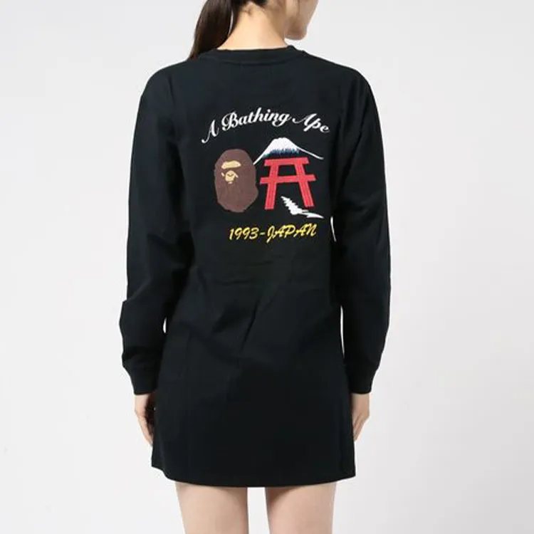 Bape Embroidery Style Japan Culture Tee-5