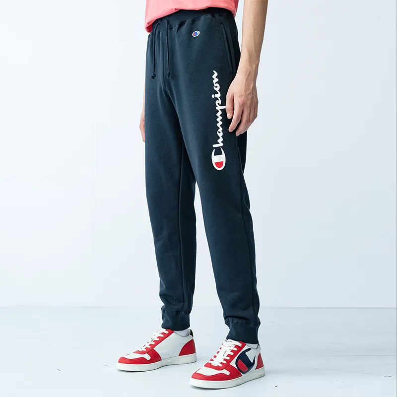 Champion Sports Pants Japan Version Unisex Navy Blue-4