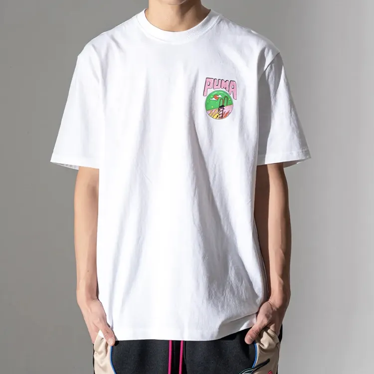 PUMA Back Pattern T Shirts Men-2