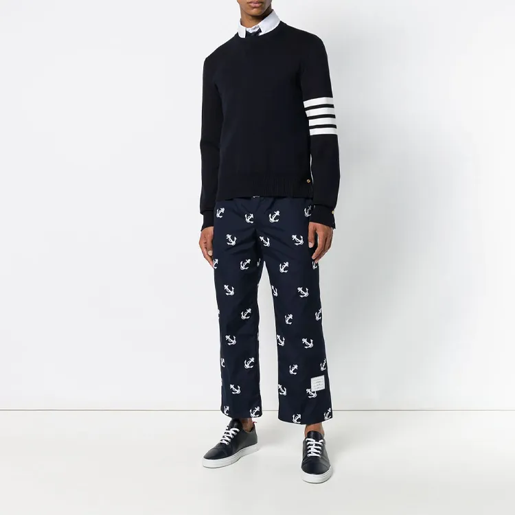 THOM BROWNE 4 Bar Crewneck Jumper-1