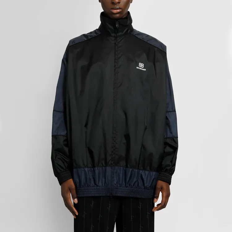 Balenciaga Bb Print Nylon Full Zip Jacket-2
