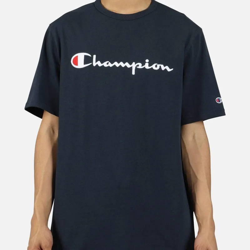 Champion T Shirt US Version Unisex Dark Blue-2