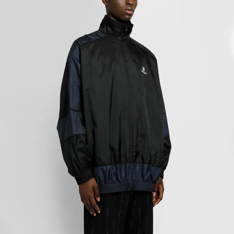 Balenciaga Bb Print Nylon Full Zip Jacket-3