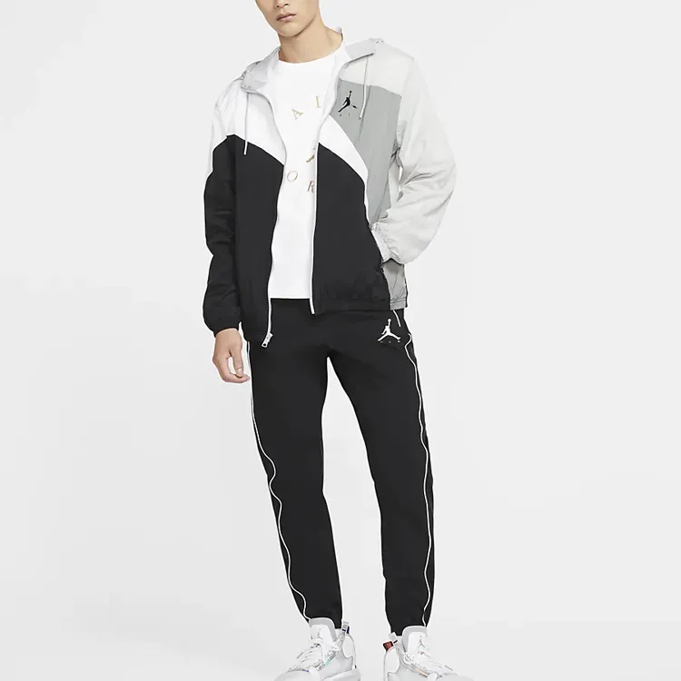 Jordan Jumpman Jackets Men Black Gray Color-2