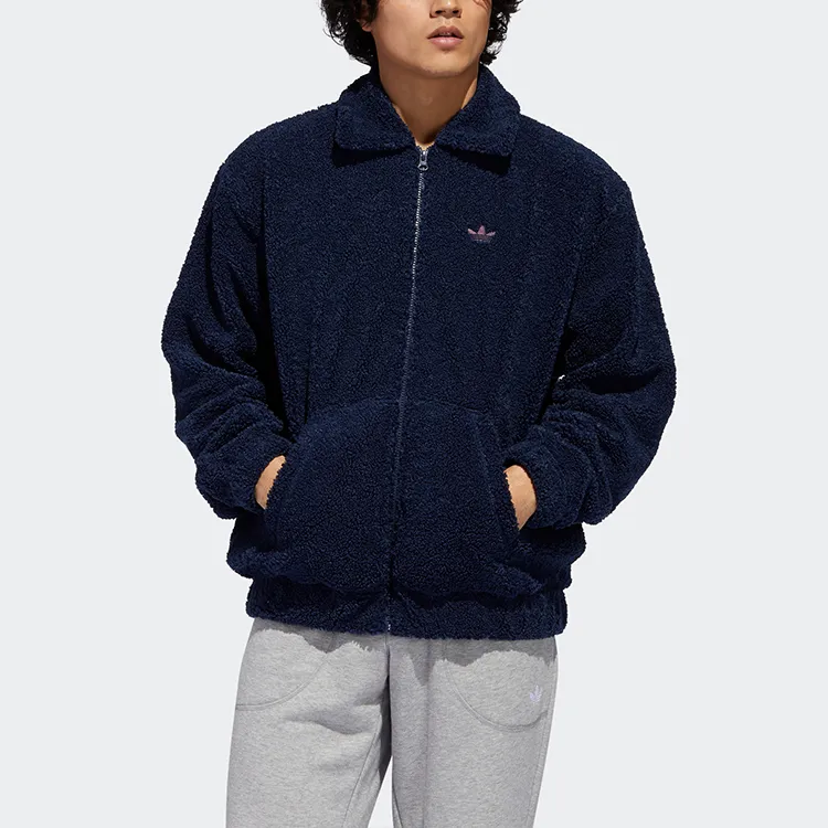 Adidas Originals Velvet Jackets Men College Navy-2